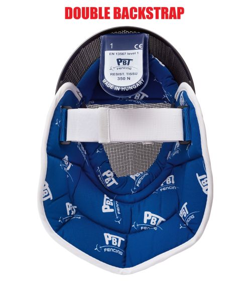 Epée mask 350 N BLACK with double backstrap - Image 4
